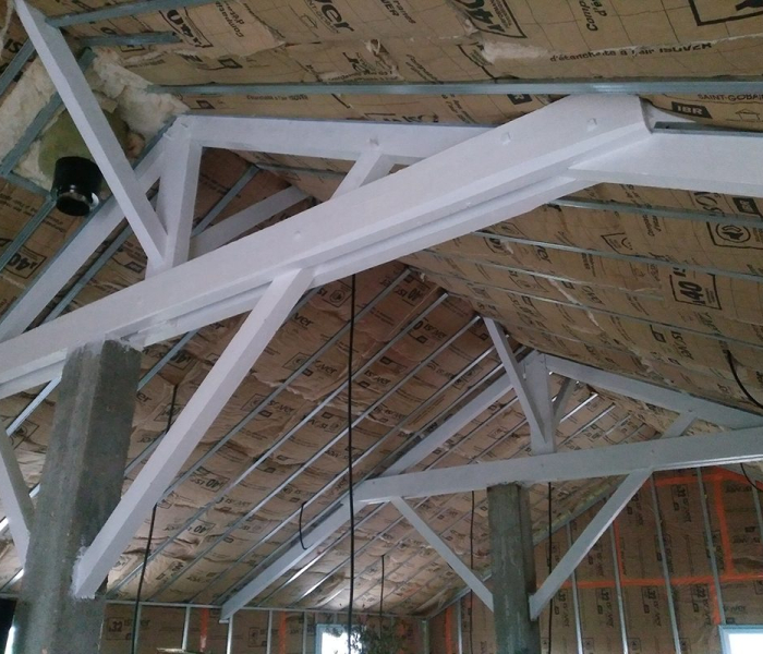 Réaménagement d'une grange en placostil