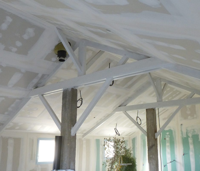 Réaménagement d'une grange en placostil