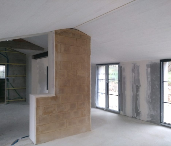 Réaménagement placostil d'un ancien garage