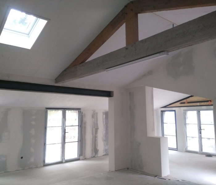 Réaménagement placostil d'un ancien garage